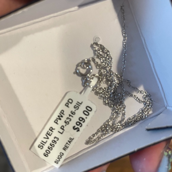 Silver & Diamond Heart Necklace - Picture 4 of 4